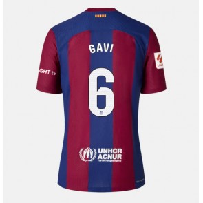 Barcelona Paez Gavi #6 Replika Hjemmebanetrøje Dame 2023-24 Kortærmet